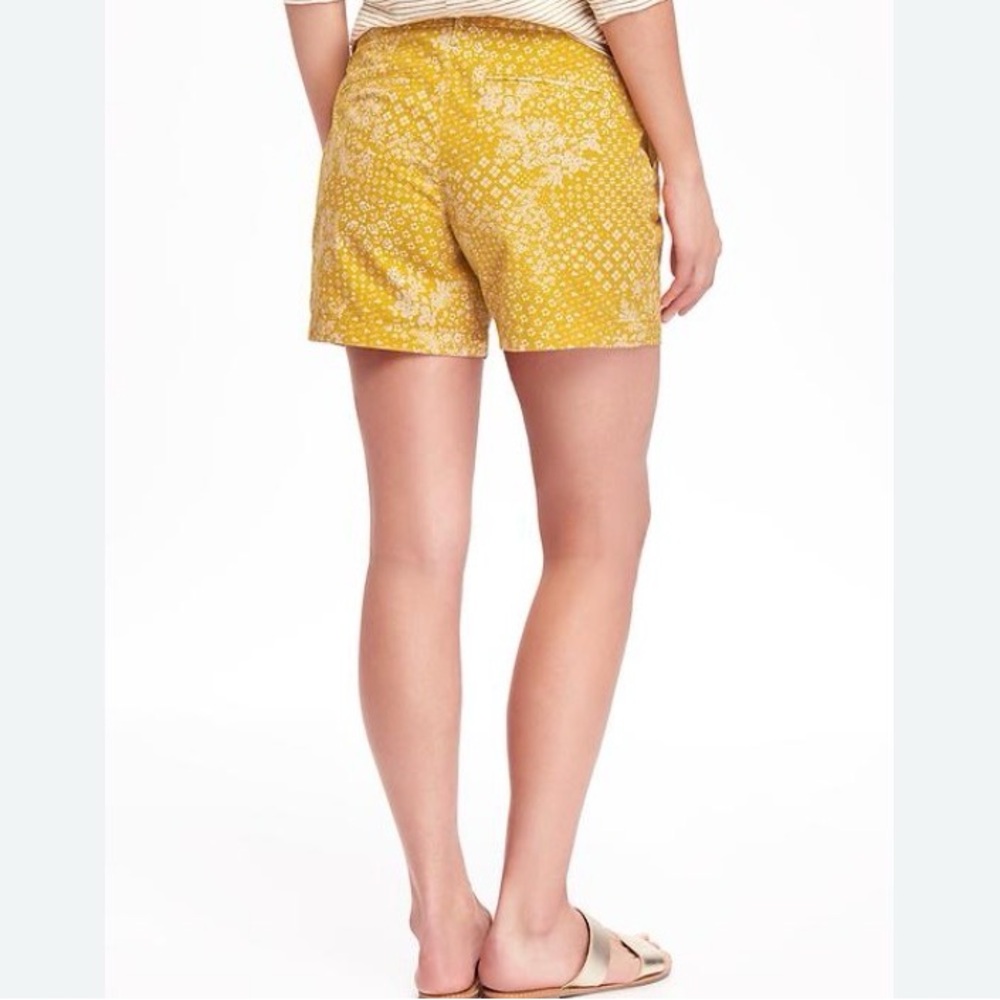 Like New! Mustard Yellow Casual Cotton Shorts